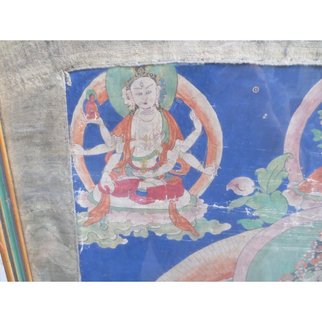 Antique Tibetan Tanka White Tara 18th For Sale - Image 9 of 14
