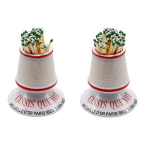 Cassis Quenot French Ceramic Match Strikers - A Pair