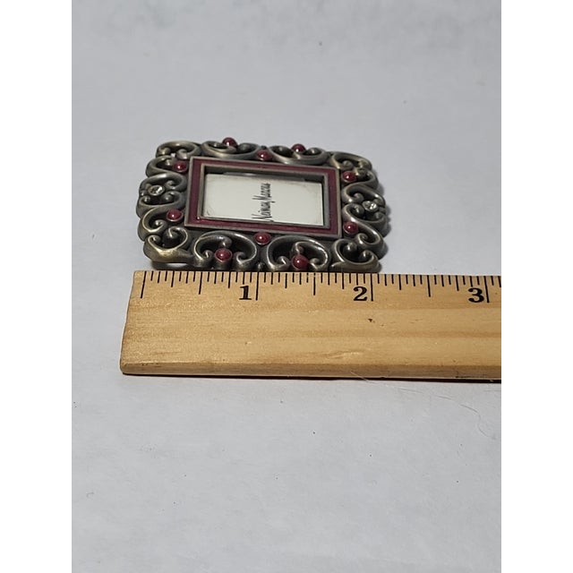 Jay Strongwater Picture Frame Swarovski Crystals For Sale - Image 10 of 10
