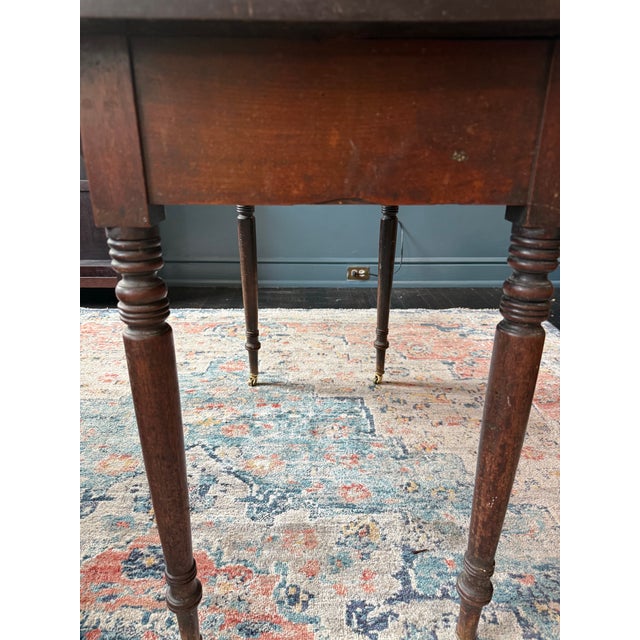 Antique Drop Leaf Table For Sale - Image 4 of 6