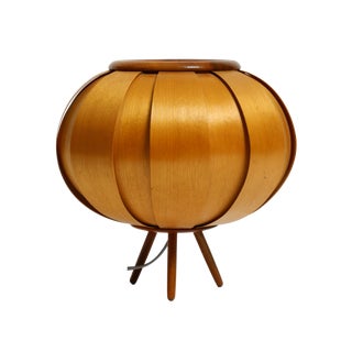 Wood Veneer Tripod Lamp by Stanislav Kučera for Úluv, Czech, 1960s For Sale