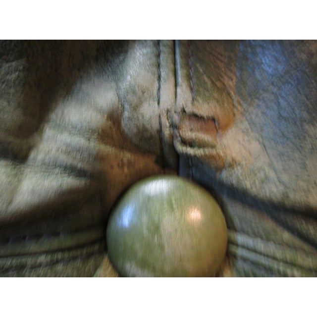 Vintage Danish Lounge Chair in Distressed Leather by Svend Skipper Circa 1970 For Sale - Image 13 of 14