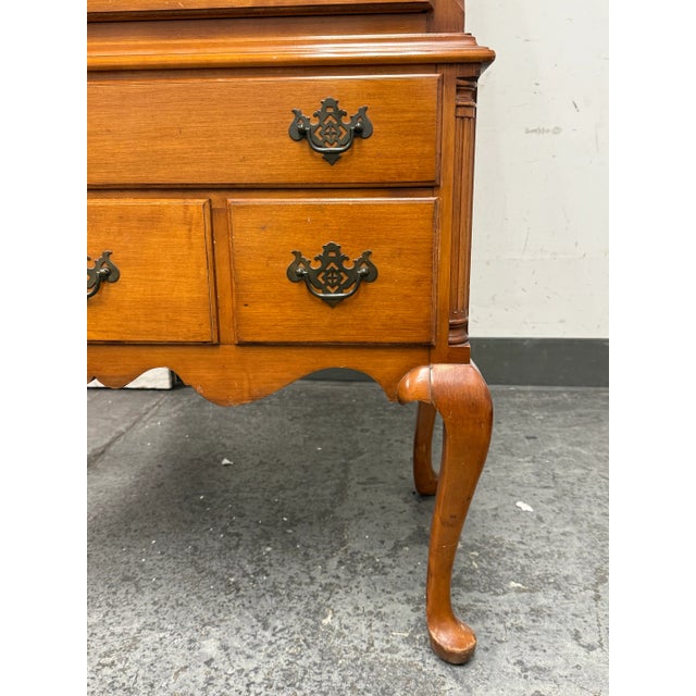 Vintage Georgian Style Highboy Dresser For Sale - Image 10 of 12