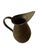 Mid-Century Modern Small Vintage Heavy Brass Embossed Pitcher For Sale - Image 3 of 4