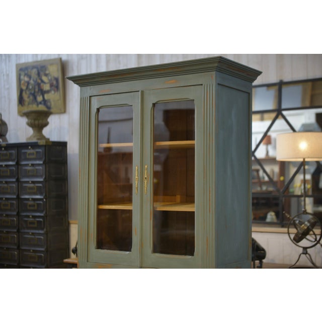 Wood 2-Body Buffet in Patinated Elm, 1940s For Sale - Image 7 of 11