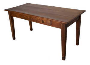 20th Century Rustic Farmhouse French Fruitwood Dining Table, 1890s