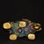 Vintage Cloisonne Enamel Elephant Pair – 6.7" Gilt Figures With Floral Motif For Sale - Image 9 of 9