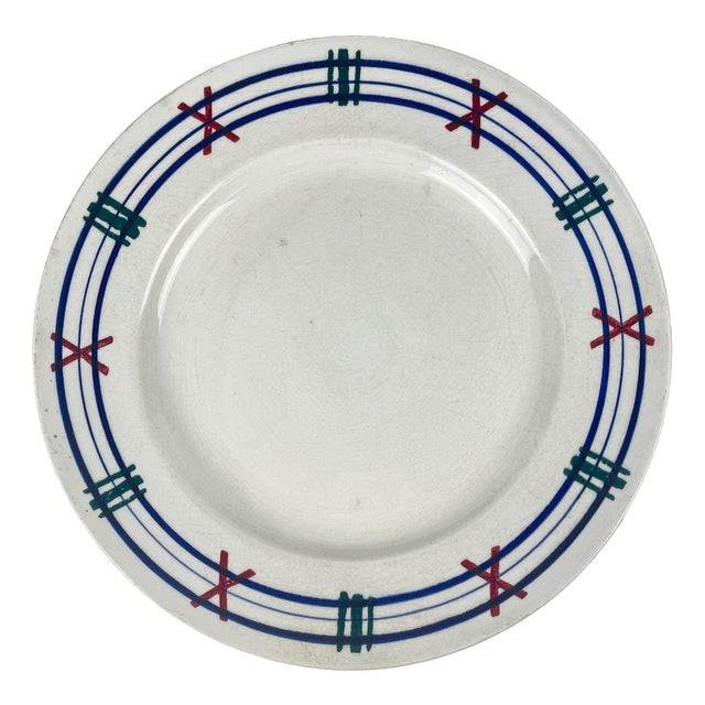 Round Platter from KG Lunéville Tolosa, 1910s For Sale