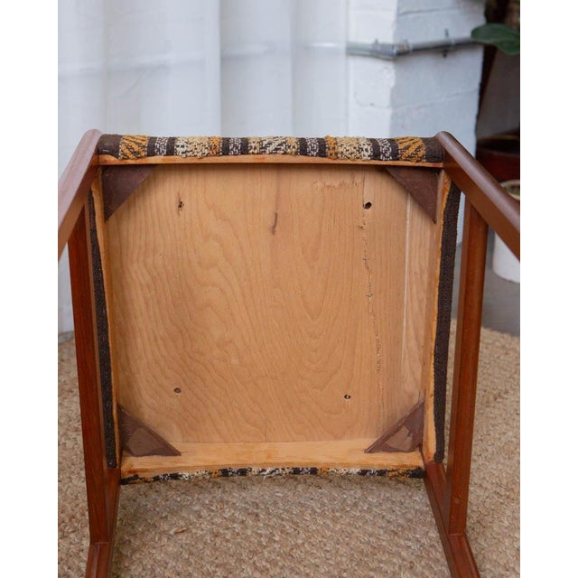 1960s Danish Modern Teak and Wool Dining Chairs - Set of 8 For Sale - Image 11 of 14