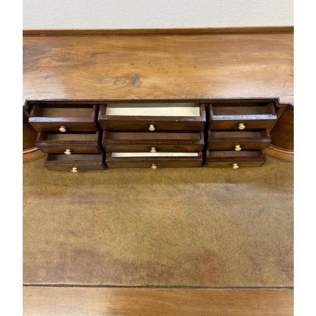 Hollywood Regency Regency Revival Ladies Desk in Mahogany For Sale - Image 3 of 5