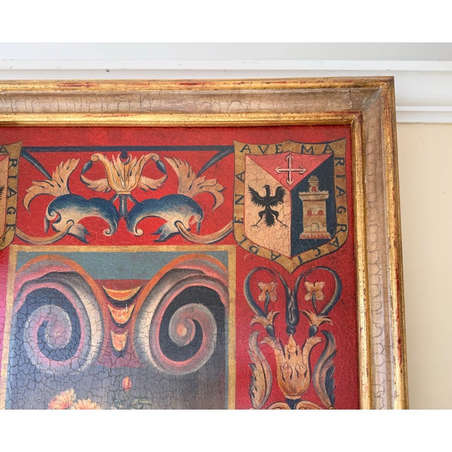 A unique Theodore Alexander large original painting on a wall panel with all Theodore Alexander hallmarks present. These...