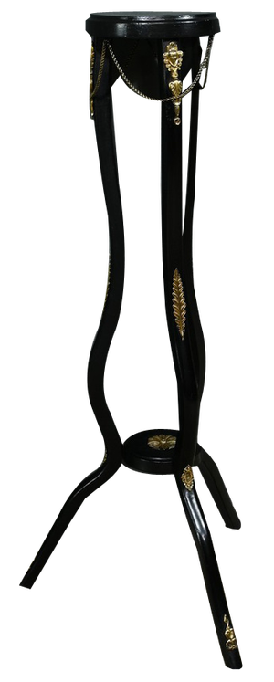 Napoleon III Blackened Wooden Bolster, 1920s