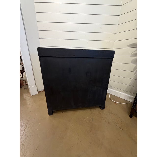 Black 19th Century English Ebony Bamboo Chest For Sale - Image 8 of 10