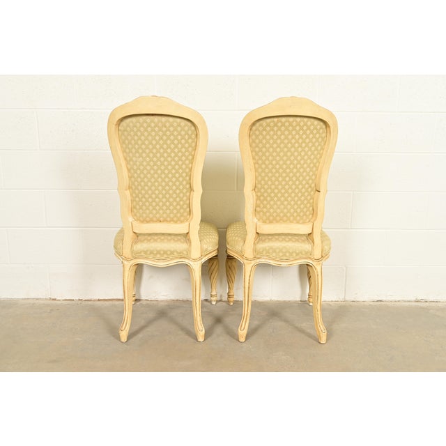Karges French Regency Louis XVI Cream Lacquered Dining Chairs, Set of Six For Sale - Image 13 of 15