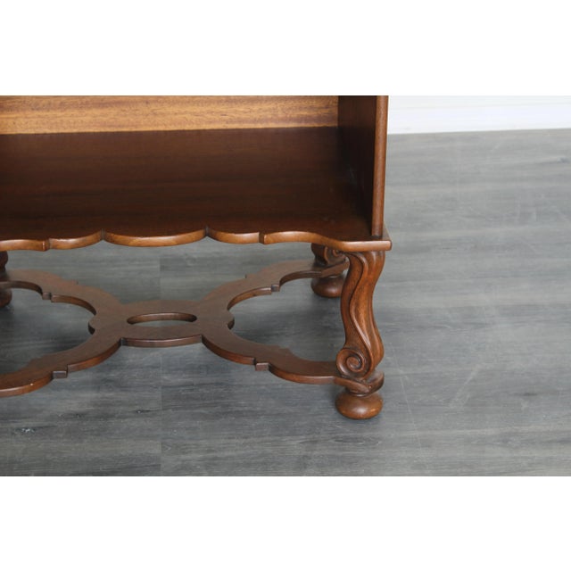 Mid Century Walnut Side Table For Sale - Image 4 of 5