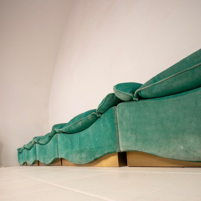 Animal Skin Stropccio Lounge Chairs by Luciano Frigerio for Frigerio di Desio, 1975, Set of 5 For Sale - Image 7 of 18