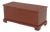 American Red Painted Pine Blanket Chest For Sale