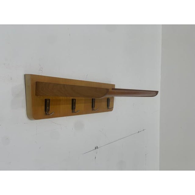 A very nice Vintage Cloakroom tag. • German design • 60s • good condition Dimensions: Height 13.5 cm Width 71 cm Depth 25 cm