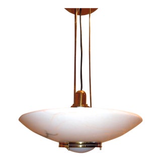 Lightolier Alabaster Pendant Light For Sale