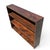 Vintage Primitive Rustic Low Wood Bookcase No. 57A. A low, wide vintage wood bookcase with three open display levels and a...