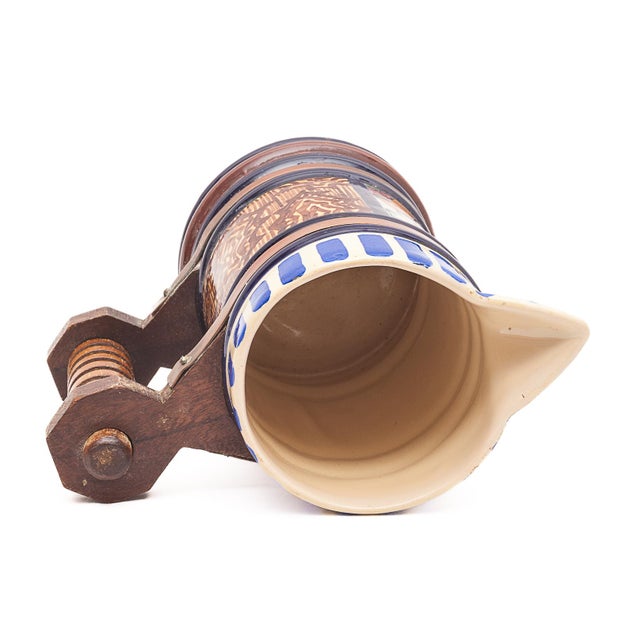 Blue Drinks Service by Paul Fouillen, 1940s, Set of 10 For Sale - Image 8 of 18