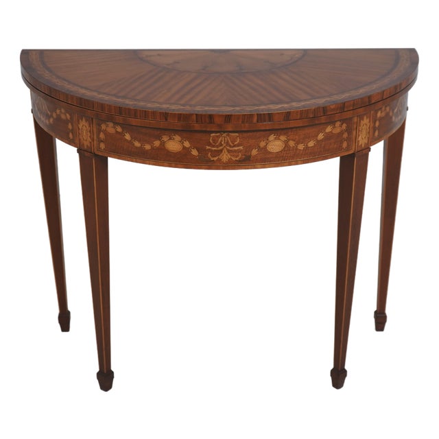 Baker Stately Homes Adam Style Games Table For Sale
