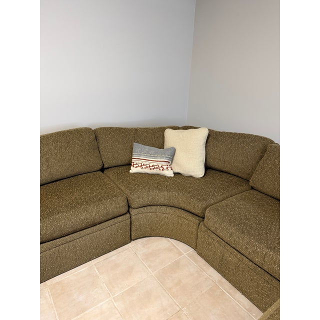 Mid-Century Modern Vintage 1970s Milo Baughman for Thayer Coggin Modular Sectional – Original Upholstery For Sale - Image 3 of 9
