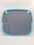 1980s Vintage European Wall Mirror in Blue Plastic Frame, 1980s For Sale - Image 5 of 12