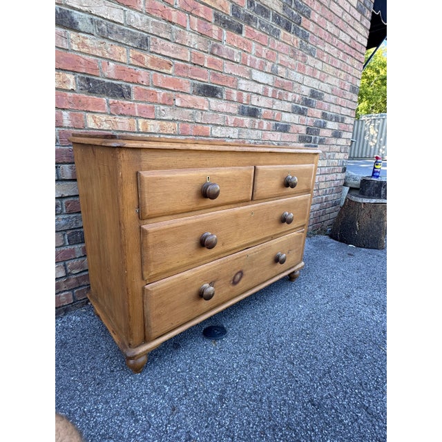 19th Century English Pine Chest of Drawers For Sale - Image 12 of 15