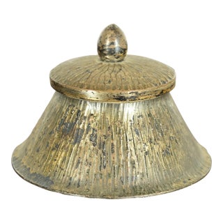 Roycroft Arts & Crafts Brass Over Copper Inkwell, Circa 1920s For Sale
