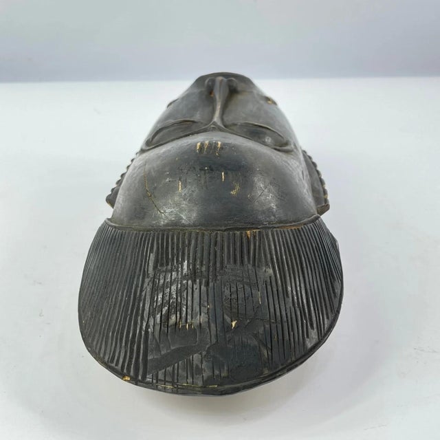 Early 20th Century Yaure Portrait Mask Côte d'Ivoire For Sale - Image 4 of 6