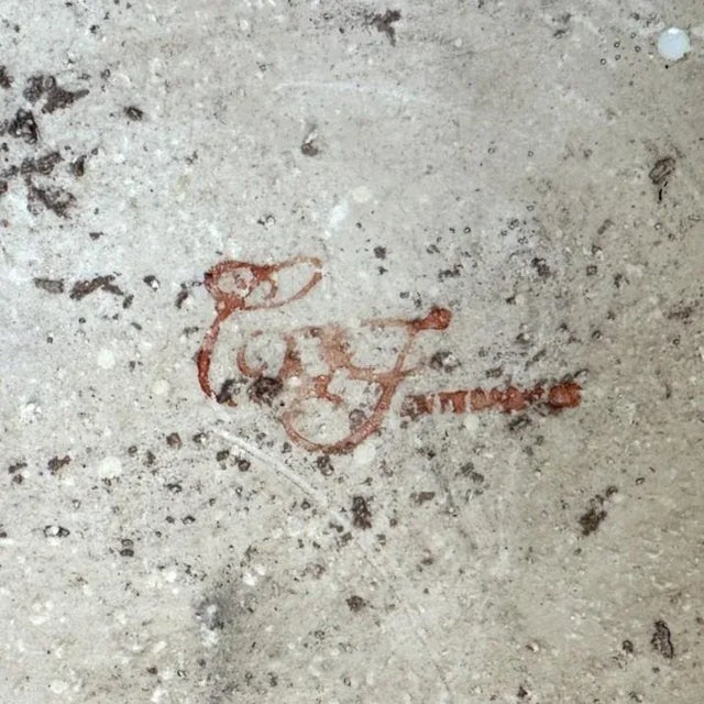 Vintage Chinoiserie Porcelain Koi Fish Bowl in Blue With Multi-Colored Tassel Design For Sale - Image 6 of 6