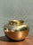 Metal Vintage Hammered Brass Vase For Sale - Image 7 of 16