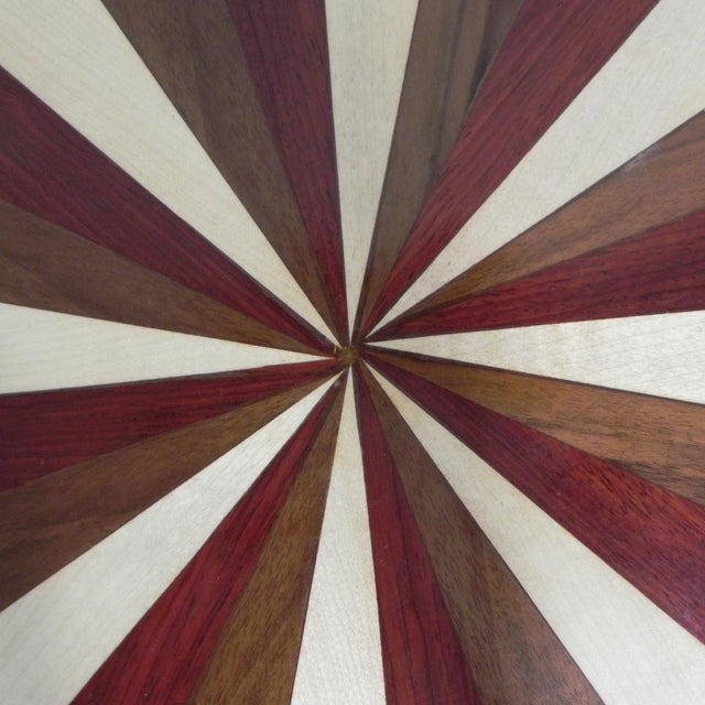 Art Deco Table with Inlaid Wood, 1990s For Sale - Image 11 of 18