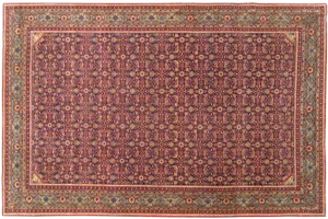 1920s Antique Persian Tehran Rug-4’7"x7'0"