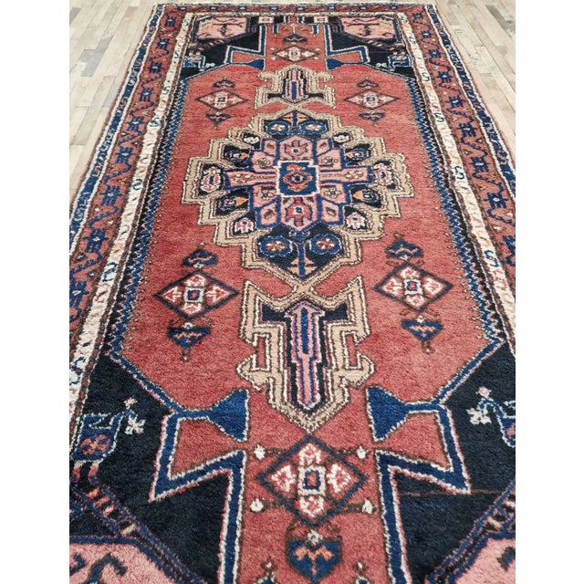 Hand-knotted rug from the Hamadan province, in this area there is a large production of rugs in most cities and villages....