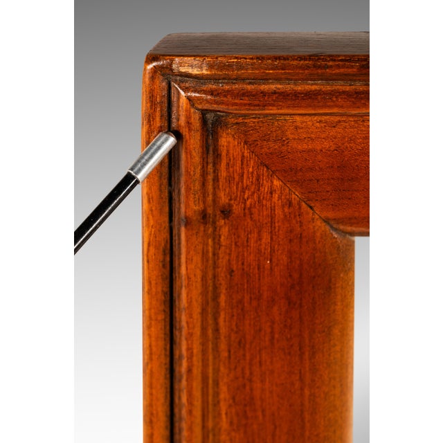 Expansive Mid-Century Modern Wall Hanging Mirror in Solid Walnut by Drexel, Usa, C. 1960s For Sale - Image 14 of 14