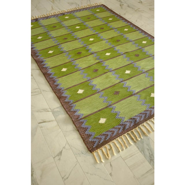 Vintage "Garden" Rug by Berit Koenig Woelfer For Sale - Image 4 of 16