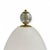 White Murano Egg Lamp, 1960s For Sale - Image 3 of 4