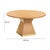 Wood Nolan Natural Wood Round Dining Table For Sale - Image 7 of 8