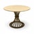 Stone Organic Modern Kreiss Travertine & Gilt Iron Dunbar Inspired Wheat Sheaf Center Table For Sale - Image 7 of 11