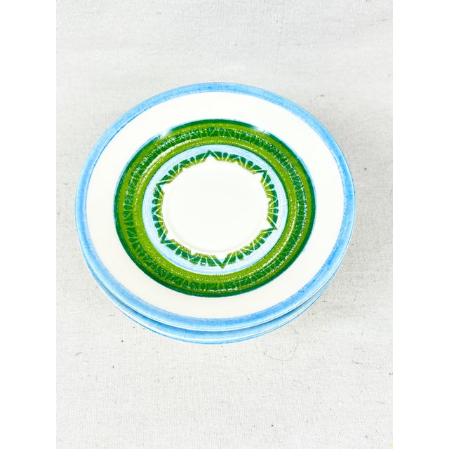 Mid-Century Modern Vintage MCM Royal China Ironstone Saucers-Set of 8 For Sale - Image 3 of 7