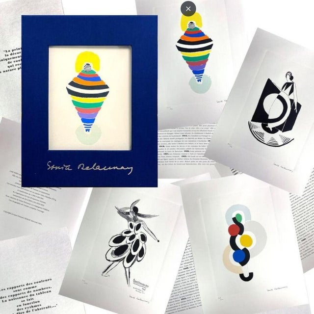 Sonia DELAUNAY Set of 4 lithographs. Each lithograph signed in the plate Numbered /600 copies, on Arches vellum, 40 x 30...