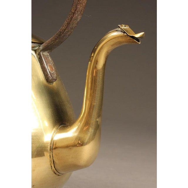18th Century French Brass Teapot With Wrought Iron Handle, Circa 1790 For Sale - Image 9 of 10