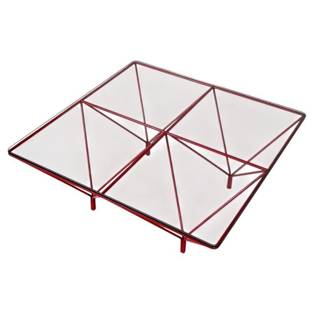 Mid-Century Modern Red Paolo Piva Coffee Table, 1970s This piece is attributed to the mentioned designer/maker. It has no...