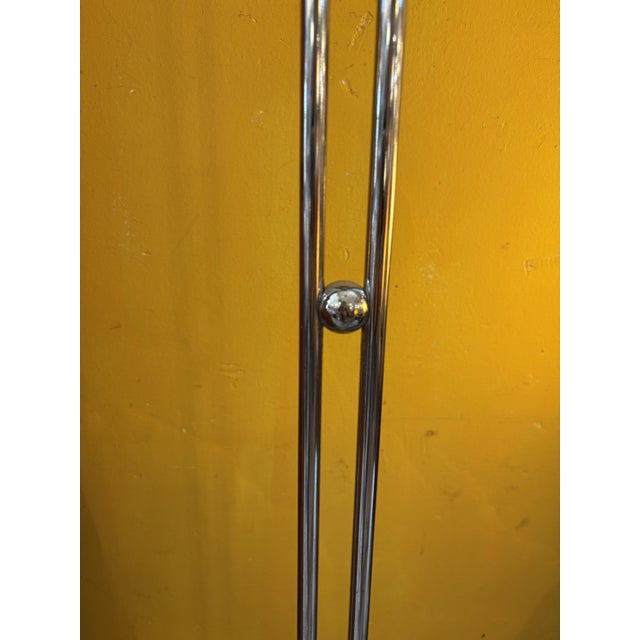 Blue Vintage Floor Lamp in Chrome Plating, 1980s For Sale - Image 8 of 13