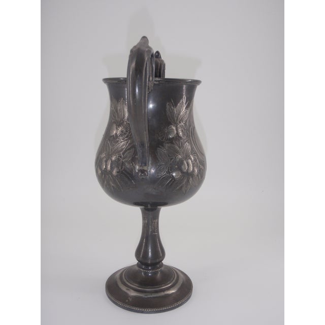 Antique German Silver 2 Handled Trophy Urn Mantel Loving Cup For Sale - Image 4 of 7