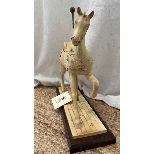 Limited Edition Indianapolis Children's Museum Replica Carousel Horse Statue With Coa For Sale - Image 11 of 16