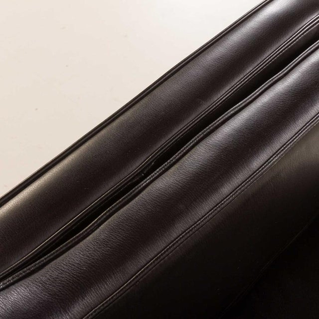 Danish Black Aniline Leather Sofa by Hurup, 1980s For Sale - Image 12 of 18