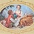 Wood Mid-Century French Provincial Rococo Revival Courting Scene Vanity Tray For Sale - Image 7 of 15